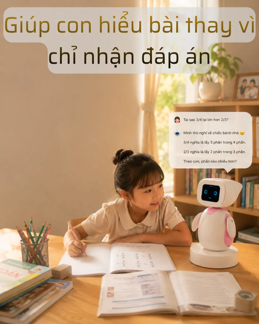 LUCI giúp bé hiểu bài thay vì chỉ nhận đáp án
